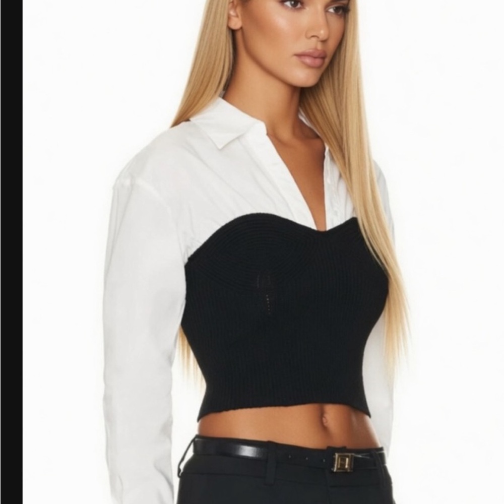 Anthropologie Maeve Long-Sleeve Ruched Tube
Twofer Sweater
